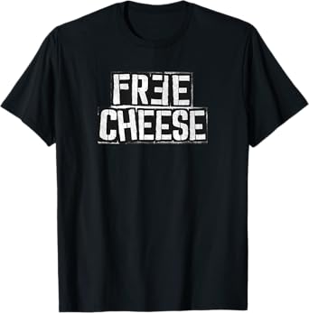 Vintage Free Cheese Funny Food Native American T-Shirt