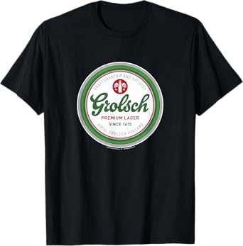 Coors Brewing Company Grolsch Premium Beer Since 1615 Badge T-Shirt