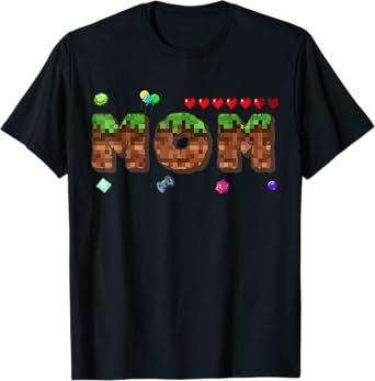 Dad And Mom Of The Birthday Boy Pixel Game Matching Family T-Shirt
