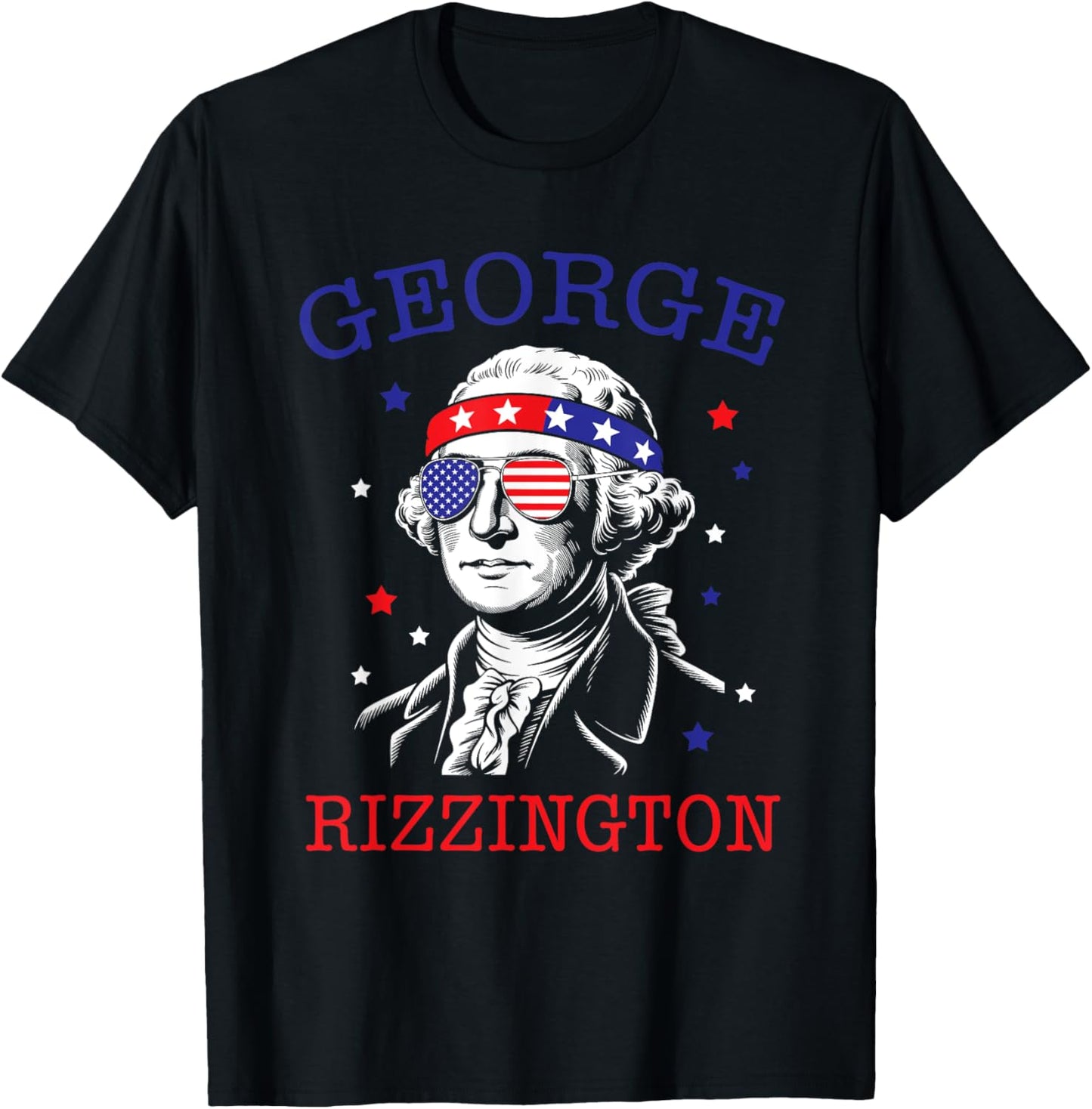Funny George Rizz 4th Of July Flag Shirt Usa T-shirt