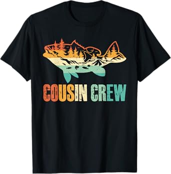 Cousin Crew Shirts For Kids Family Fisherman Fishing Lovers T-Shirt