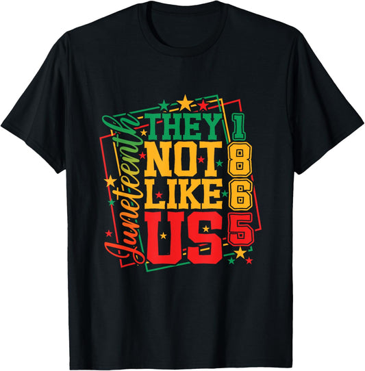 Funny Juneteenth 1865 They Don't Like Us, Retro Juneteenth T-Shirt