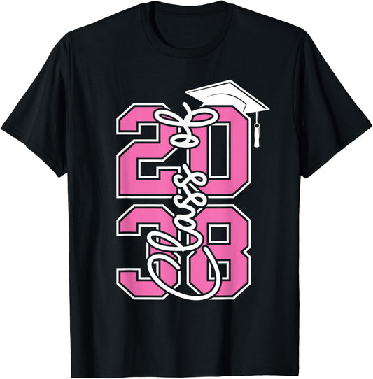 Class of 2038 Grow With Me Funny Kindergarten Back To School T-Shirt