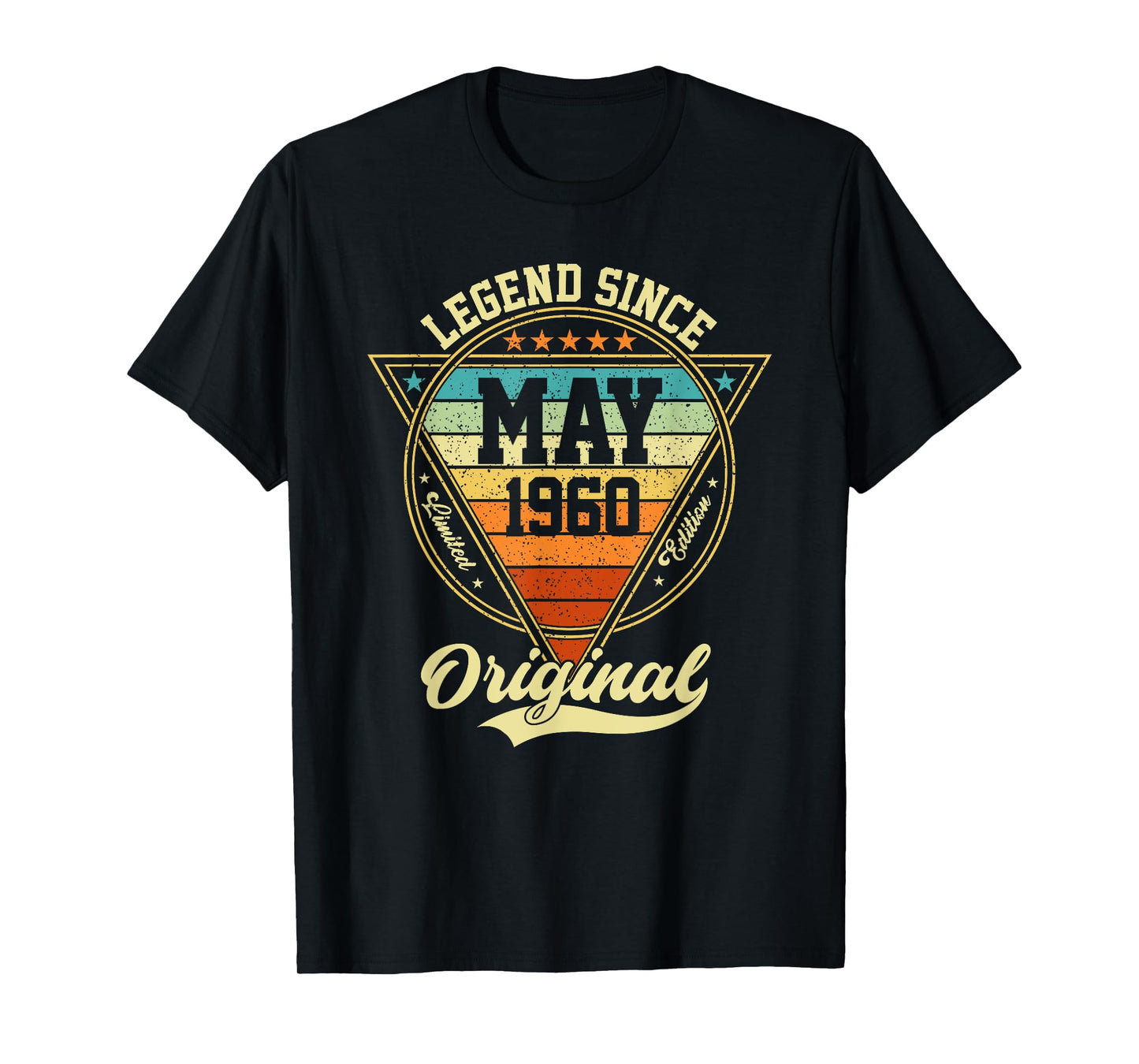 Vintage 65th Birthday Legend Since May 1960 T-Shirt