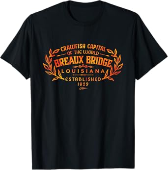 JCombs: Breaux Bridge, Louisiana, Crawfish Capital T-Shirt
