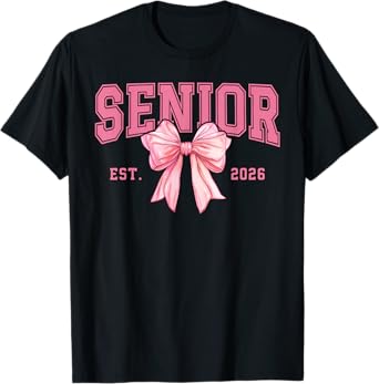 Pink Senior Class of 2026 Senior 2026 Grad Gift for Senior T-Shirt