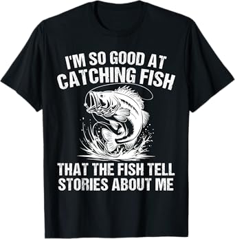 Bass Fishing Angler Funny Fisherman Catching Fish T-Shirt
