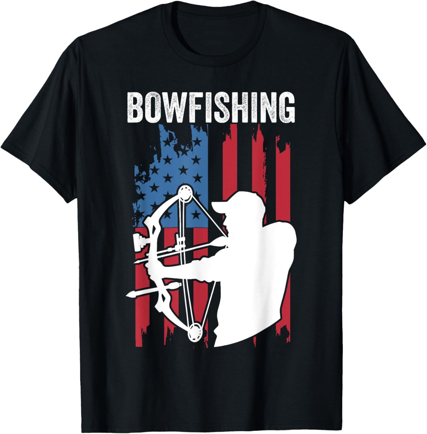 Bowfishing American Flag, Bowfish, Bowfishing T-Shirt