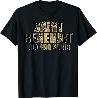 Saint Benedict Medal Traditional Latin Catholic T-Shirt