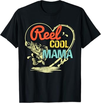 Reel Cool Mama Fishing Mothers Day For Womens T-Shirt