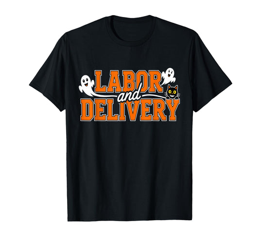 Spooky LD Nurse Shirt Labor and Delivery Squad Halloween T-Shirt