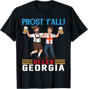 Georgia Bavaria Prost Y'all Helen Oktoberfest Beer Drinker T-Shirt