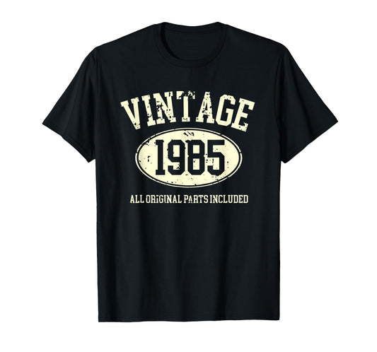 Vintage 1985 Cool Original Retro 40th Birthday Humor Dad Men T-Shirt