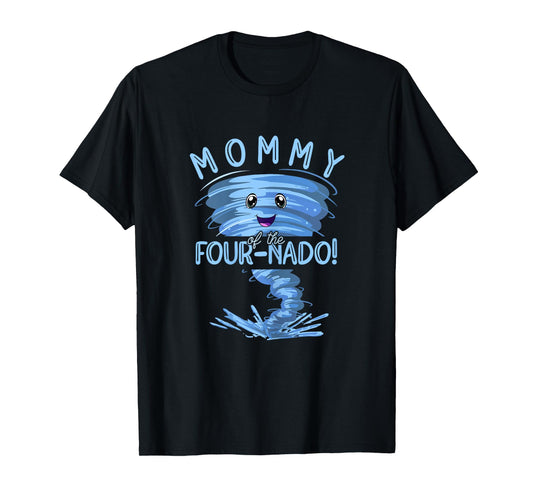 Mommy of the Two-Nado | Party 4nd Birthday | Tornado T-Shirt