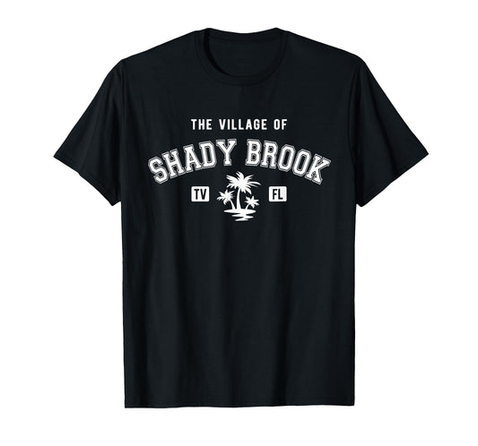 The Village of Shady Brook Classic Style Palm Trees Design T-Shirt