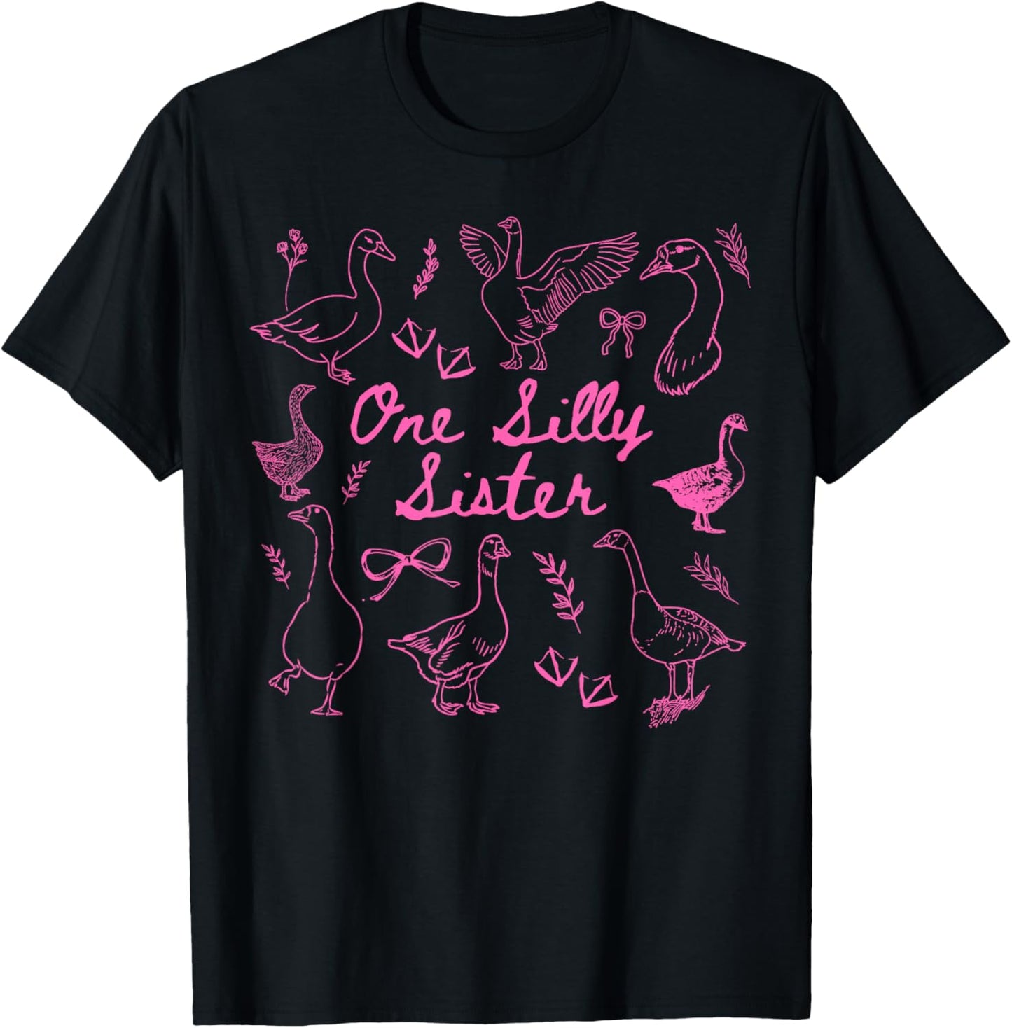 One Silly Goose 1st Birthday Matching Family Silly Sister T-Shirt