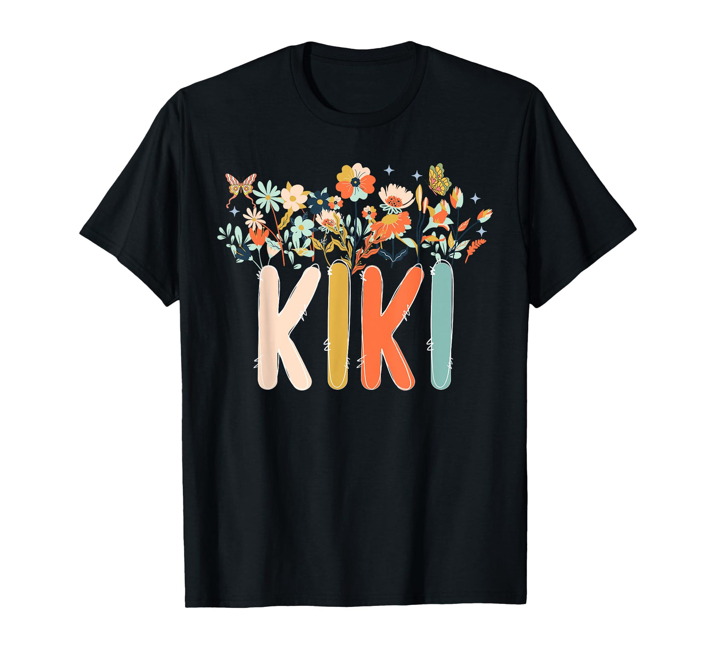 Kiki Flowers Kiki Grandmother Kiki Grandma Appreciation T-Shirt