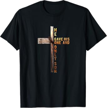 Christian Cross Bible John 3:16 Reflection 0L3Q48 T-Shirt