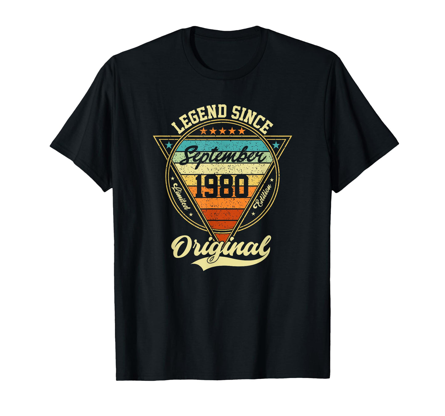 Vintage 45th Birthday Legend Since September 1980 T-Shirt