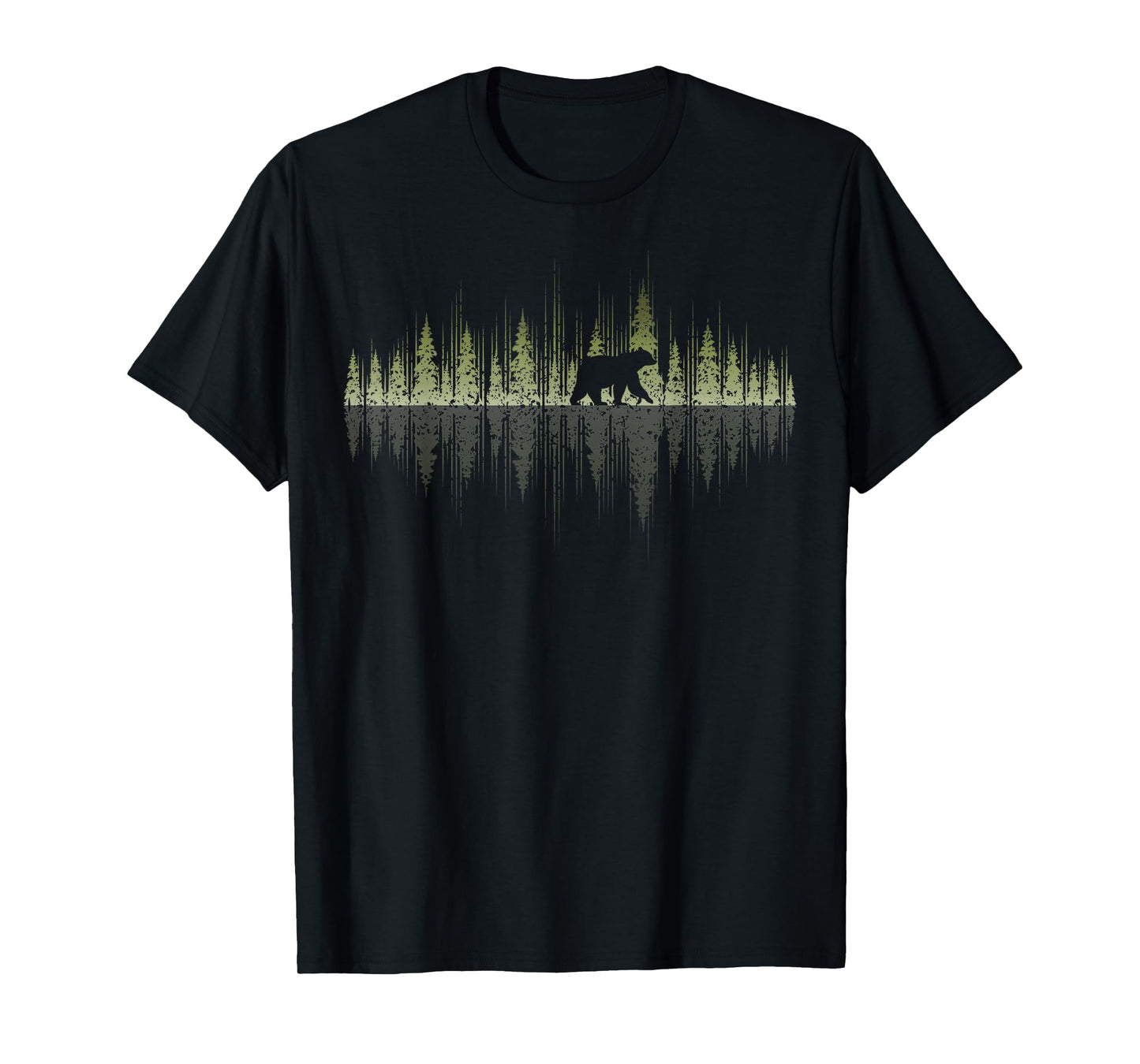 Outdoor Trees Reflection Wildlife Nature Animal Bear Forest T-Shirt