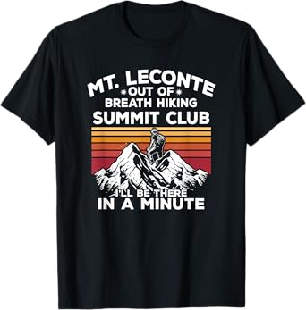 Mt Leconte Out of Breath Hiking Summit I'll Be There In A T-Shirt
