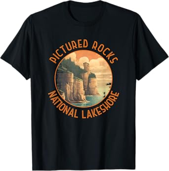 Pictured Rocks National Lakeshore Distressed Circle T-Shirt