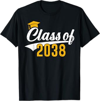 Class of 2038 Grow With Me Kindergarten K-12 Class of 2038 T-Shirt
