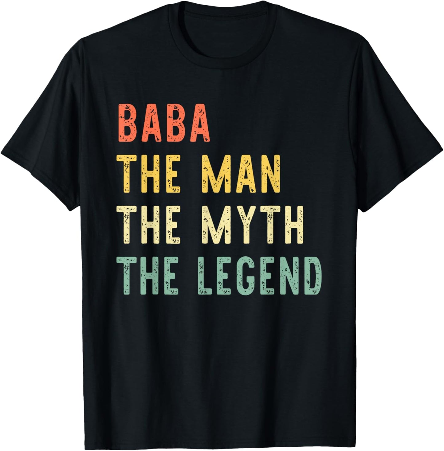 Baba The Man The Myth The Legend Retro Vintage T-Shirt