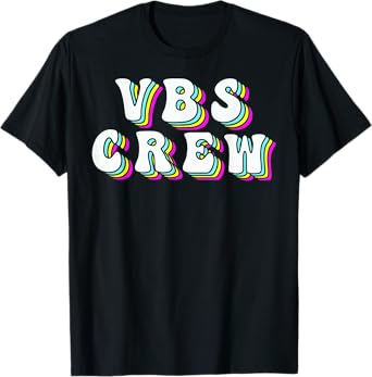 Retro VBS Crew VBS 2024 Vacation Bible School Christian T-Shirt