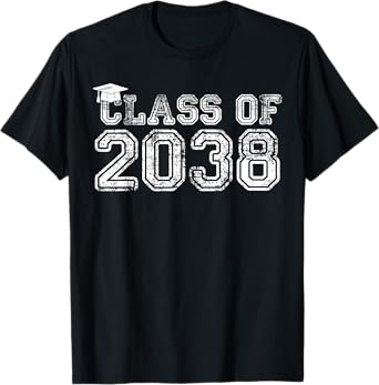 Class of 2038 Grow With Me First Day of School Graduation T-Shirt