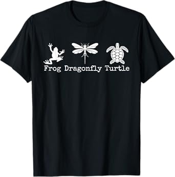 Subtle Political Humor Frog Dragonfly Turtle Men Women T-Shirt