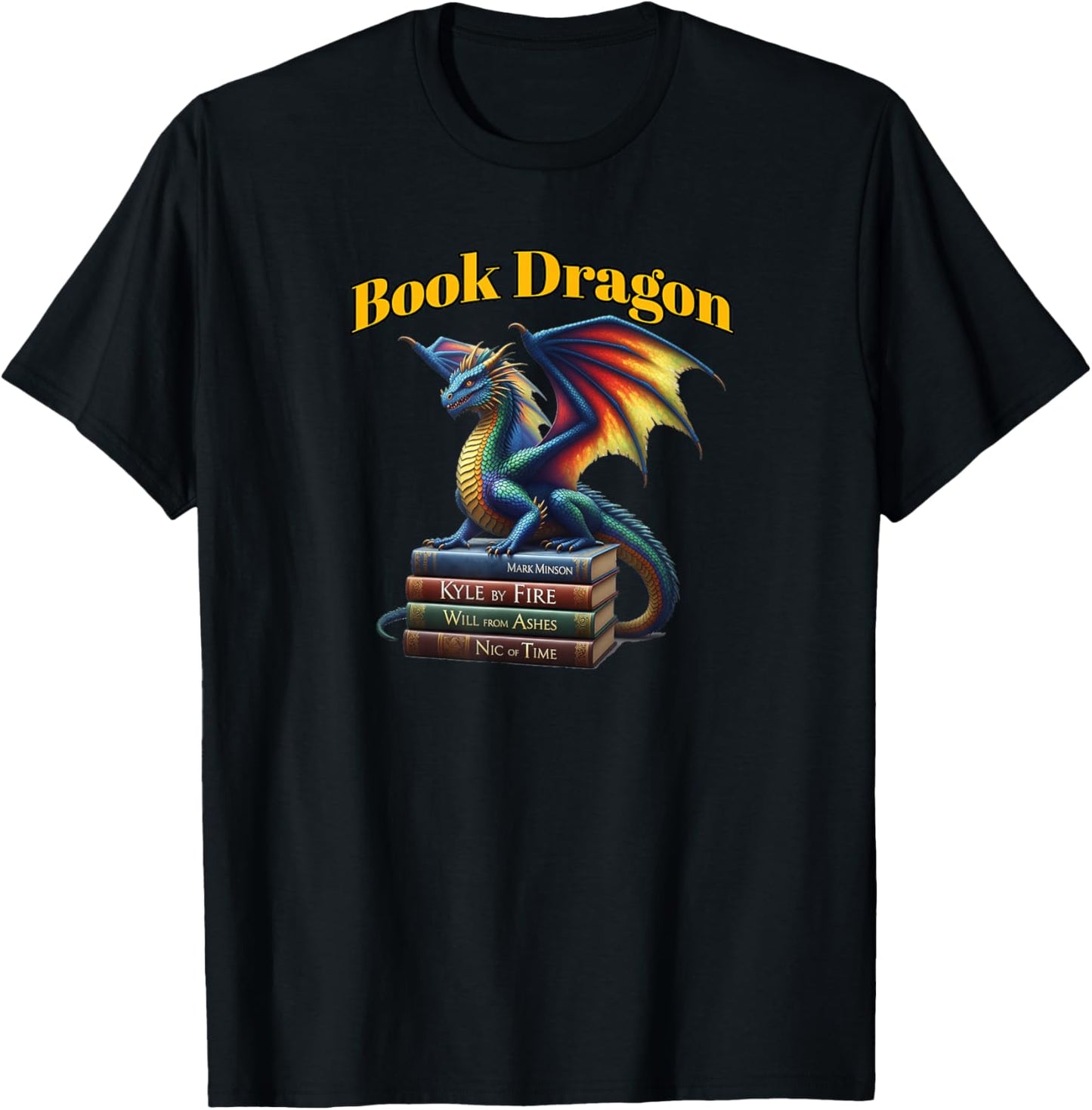Book Dragon Mark Minson's Books T-Shirt