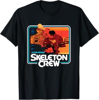 Star Wars Skeleton Crew Vintage Sunset Speeders T-Shirt
