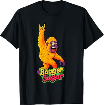 Booger Sugar Nose Beers Sasquatch Yeti Nose Nachos Funny T-Shirt
