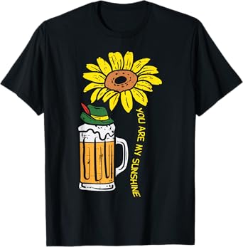 You My Sunshine Sunflower Oktoberfest Beers German Women T-Shirt