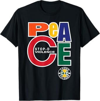 Peace Stop Violence | Retro 1990's Graphic Vintage T-Shirt