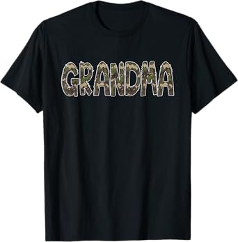 Camouflage Hunter Grandma Grandma Hunting T-Shirt