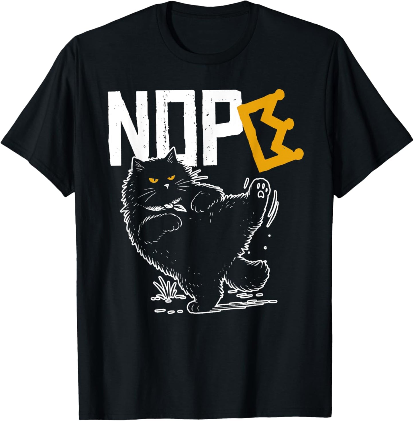 No Kings In America Funny Cat NOPE Political Design T-Shirt