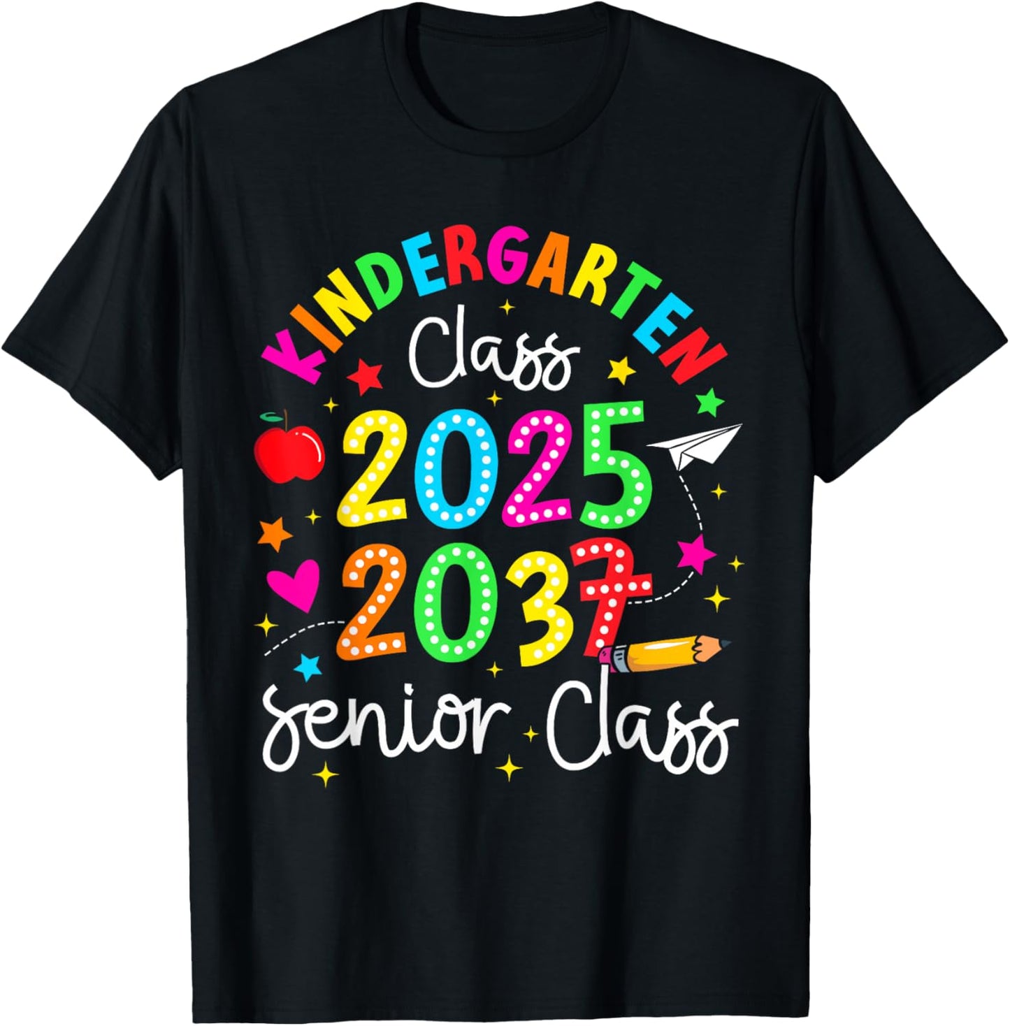 Kindergarten Graduation Class of 2025 Senior 2037 Class Kids T-Shirt