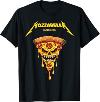 Mozzarella, Masters of Pizza,Foodie Chef, Cheese, Pizza T-Shirt