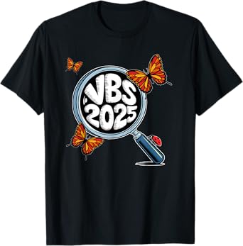 VBS 2025 Vacation Bible School VBS Team Hand Lens T-Shirt