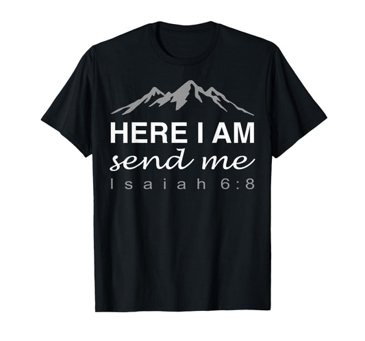 Hineni Here I Am Send Me Christians Hebrew Words T-Shirt