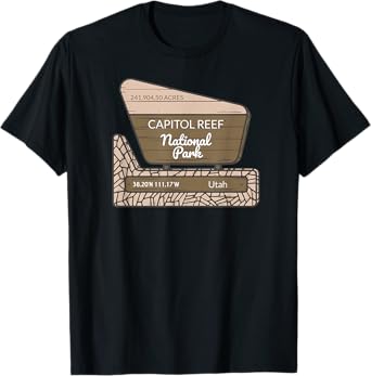 Capitol Reef National Park Utah Park Entrance Sign T-Shirt