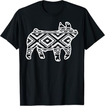 Aztec Show Pig Livestock Pig Breeder Stock Show Mom Pig T-Shirt