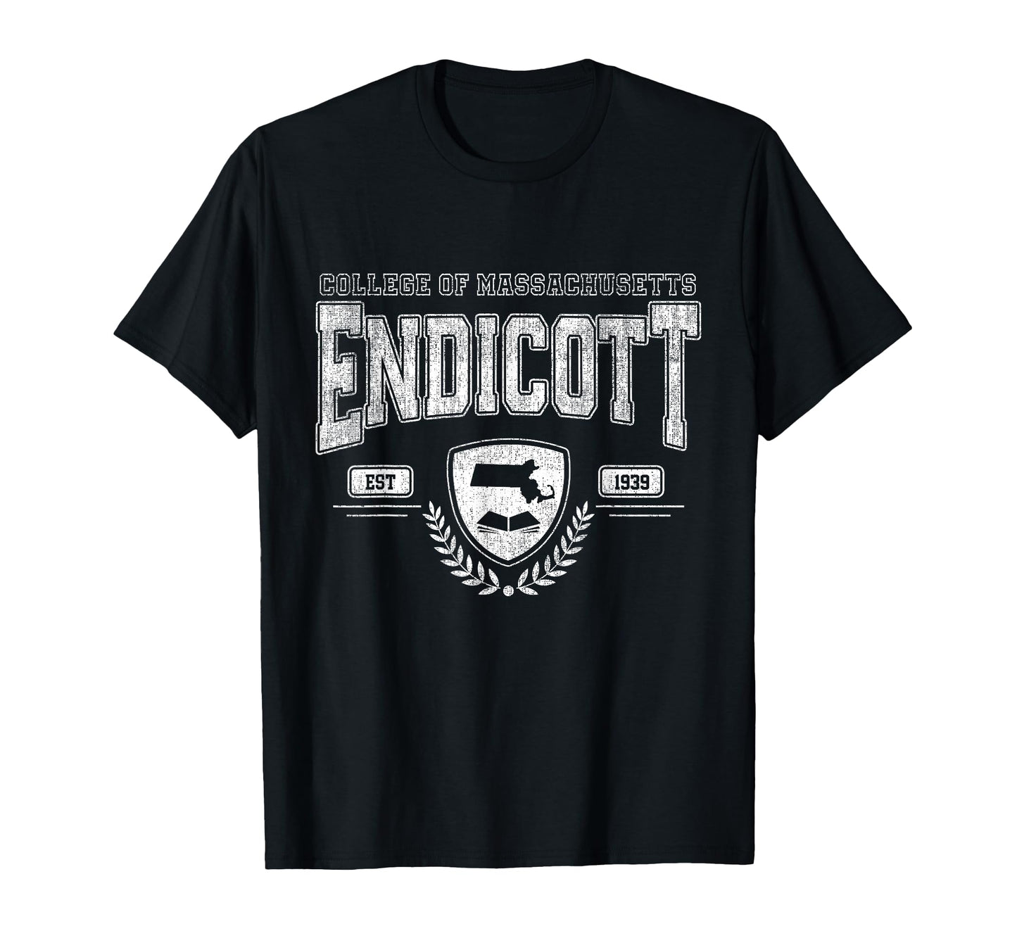Endicott Arch Vintage College Athletic Sports Tee Men Women T-Shirt