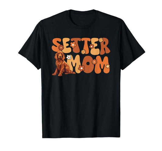 Irish Red Setter Groovy World's Best Setter Mom T-Shirt