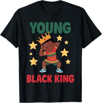 African King Art For Boys Men Afro African Print Kente Cloth T-Shirt