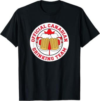 Official Canadian Drinking Team Flag of Canada Beer Funny T-Shirt