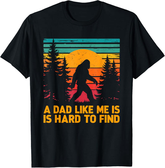 Funny Bigfoot Dad Sasquatch Dad Fathers Day T-Shirt