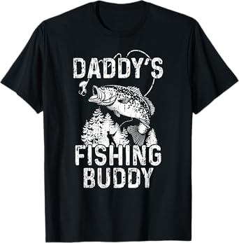 Daddy's Fishing Buddy Shirt - Fisherman Fishing With Dad T-Shirt